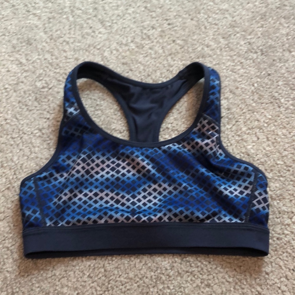C9 By Champion Blue Patterned Sports Bra
